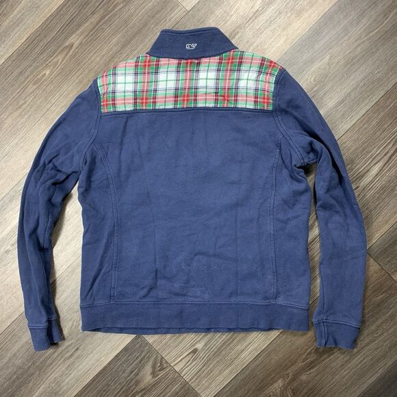 Vineyard Vines Shep Shirt Plaid Pullover 1/4 Zip Womens Small - Picture 7 of 8